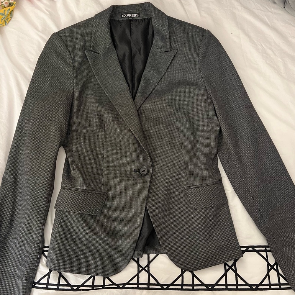Express Gray Blazer